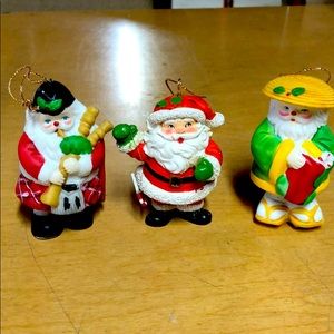 Santa ornaments